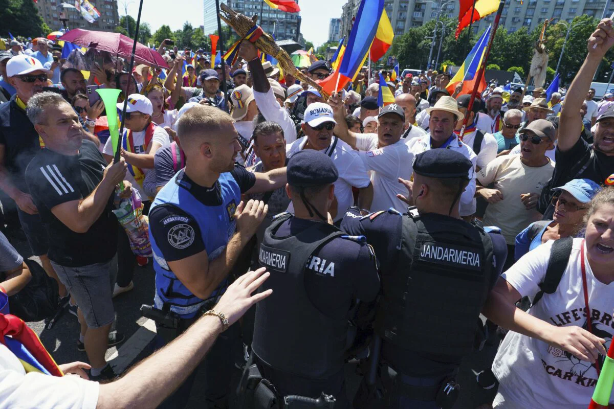 protestul susținătorilor lui Călin Georgescu