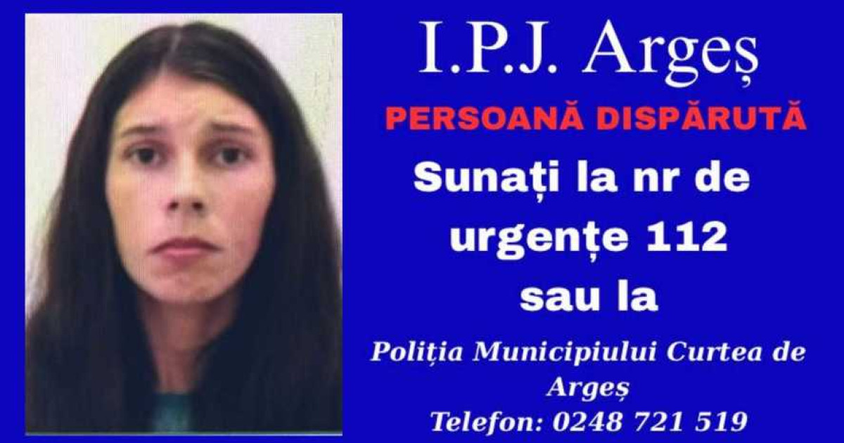 O mamă de 26 de ani și cei trei copii ai săi sunt căutați de polițiști în Argeș